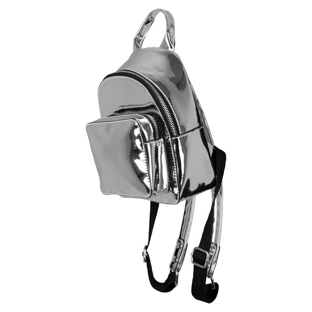 Urban Classics - Mini Metallic Backpack - Silver coloured